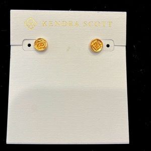 Kendra Scott rose gold coin earrings